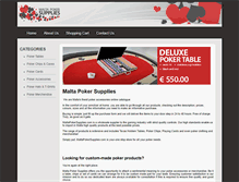Tablet Screenshot of maltapokersupplies.com